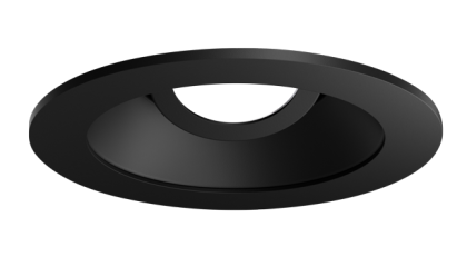 Elco Lighting EKCL4129BB Pex™ 4" Round Adjustable Reflector, All Black Finish