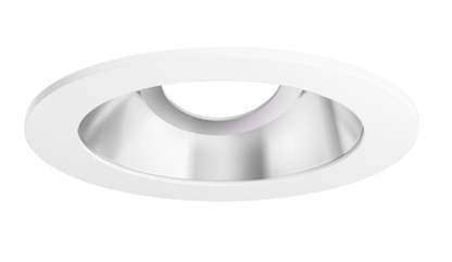 Elco Lighting EKCL4129C Pex™ 4" Round Adjustable Reflector, Chrome with White Trim