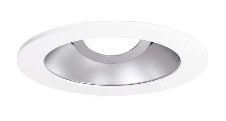 Elco Lighting EKCL4129H Pex™ 4" Round Adjustable Reflector, Haze with White Trim