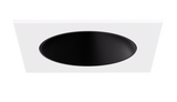 Elco Lighting EKCL4218B Pex™ 4" Square Deep Reflector, Black with White Trim