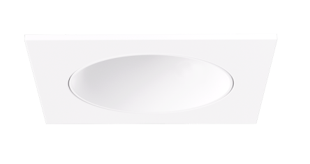 Elco Lighting EKCL4218W Pex™ 4" Square Deep Reflector, All White