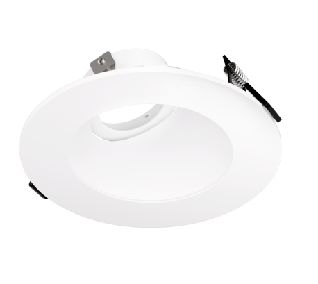ELCO Lighting EKCL4357H 4 Inch Canless Universal Sloped Ceiling Koto Trim Haze with White Trim Finish