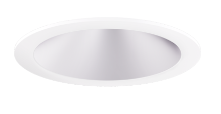 Elco Lighting EKCL6418H 6" Pex™ Round Reflector Trim, Haze with White Trim