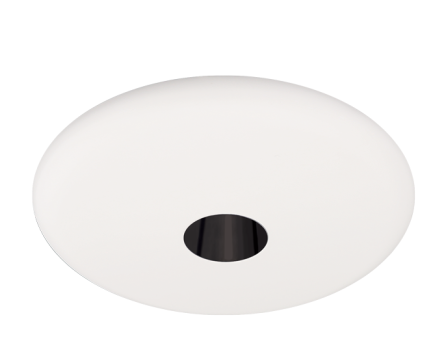 Elco Lighting EKCL6427B 6" Pex™ Round Adjustable Pinhole with Reflector - Black with White Ring