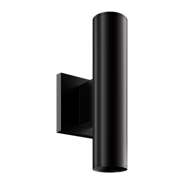 Elco Lighting E25AB03-0327 2" Koto Sylo™ LED Wall Mount, 5W, 350 Lumens, 2700K, Up & Down Module, 95 CRI, Triac/ELV Dimmable, Wet Rated, Black Finish