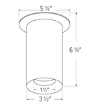 Elco Lighting EKS36SFW 3″ Koto Sylo™ Surface Mount Fixture, All White