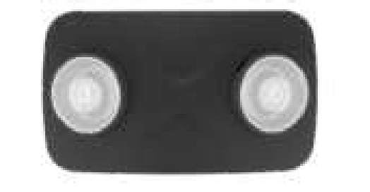 Westgate EL-M5-BK Modern Mini 7X4 Inch Emergency Light 2X1W 150Lm 120-277V Black