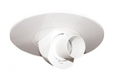 Elco Lighting EL1587W 6" Low Voltage Retrofit Trim - Adjustable Pull Down with Directional Snoot, All White