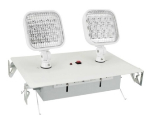 ORBIT EL2LR-W Two-Head Recess Led Emergency Light White Housing