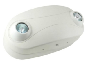 ORBIT EL2RC6-B-L Two-head 6V Remote Capable Emergency Light Adj 3W Led MR16 Black Hsg