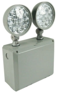 Orbit EL2TN4-LED-GY Two Head Wet Location Emergency Light Gray Housing, Remote Capable