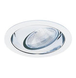 Elco Lighting EL419GW 6" Regressed Eyeball with Reflector Trim - 75W Max. PAR30/R30 - Adjustability 35° - Gold/White Trim