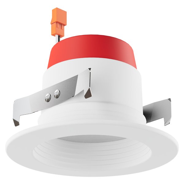 Elco Lighting EL439CT5W 4" Round LED Baffle Insert with 5-CCT Switch - 12W - 850LM - 120V - White