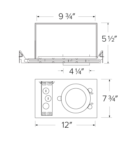 Elco Lighting EL490AJICDXA 4" 0-10V Dedicated LED IC Airtight New Construction R60 and Chicago Plenum Housing, Voltage 120/277V, Dimming 0-10V/Triac/ELV