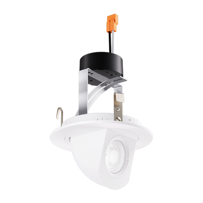 Elco Lighting EL497SDW2 4" Round LED Adjustable Pull-Down Insert (2nd Generation) - 11W - 950 LM - Sunset - 120V - White