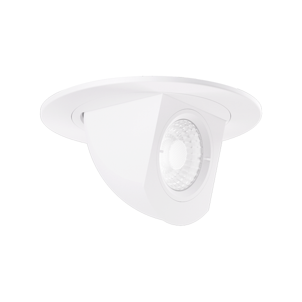 Elco Lighting EL497SDW2 4" Round LED Adjustable Pull-Down Insert (2nd Generation) - 11W - 950 LM - Sunset - 120V - White