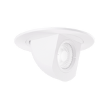 Elco Lighting EL497SDW2 4" Round LED Adjustable Pull-Down Insert (2nd Generation) - 11W - 950 LM - Sunset - 120V - White