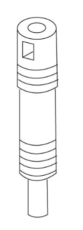 Elco Lighting EL5002 Upright Axle, Adjustable Hole Cutter Replacement Parts