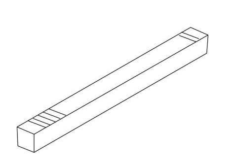 Elco Lighting EL6003 Transverse Axle for EL6000, Adjustable Hole Cutter Replacement Parts