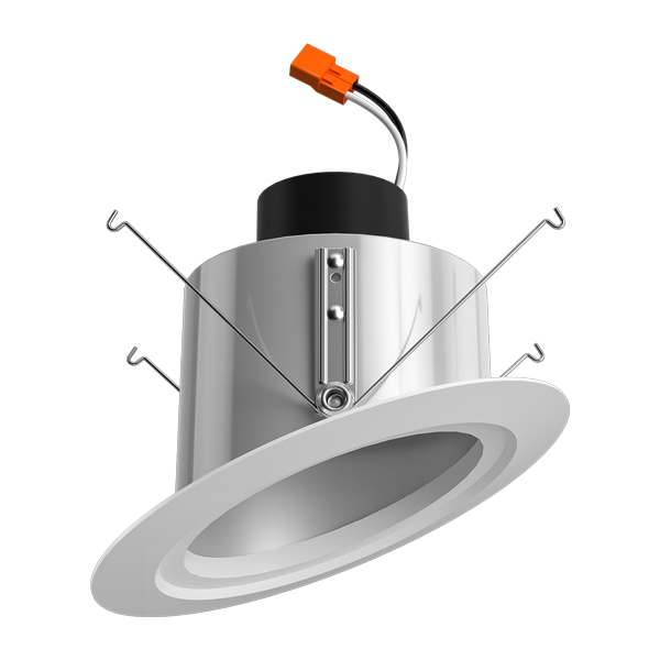 Elco Lighting EL512CT5C 5" Sloped Ceiling LED Reflector Inserts - Lumens: 1050 - 15W - CCT: 2700K-5000K - Finish: Clear with White Trim