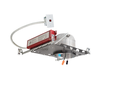 Elco Lighting EL760ICDXA-EM5 6" Shallow New Construction Dedicated LED Housing with Emergency Backup, 120/277V
