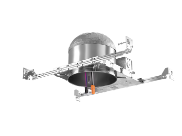 Elco Lighting EL760ICDXA-B 6" Shallow New Construction Dedicated LED Housing, 120/277V Btrfly Bracket