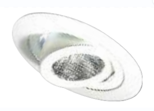 Elco Lighting EL988BW Adjustable Spot Trim, Black Spot / White Ring