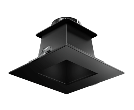 Elco Lighting ELB440BB Birch™ 4" Square Reflector Trim, All Black