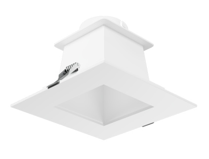 Elco Lighting ELB440W Birch™ 4" Square Reflector Trim, All White