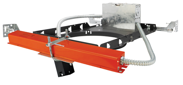 Elco Lighting ELB8PF-EM5 8" New Construction Plaster Frame with Emergency Battery Backup