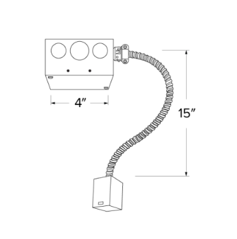 Elco Lighting ELBRMD-EM5 Birch™ Remodel/Retrofit with Emergency Battery Backup