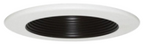 Elco Lighting EL7331B 6" Baffle Trims For LED Retrofit Kit - Black Reflector, White Ring