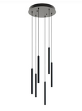 AFX Lighting ELIP01L30UDBKRND6 Eli 6 Light 18 inch Black Pendant Ceiling Light