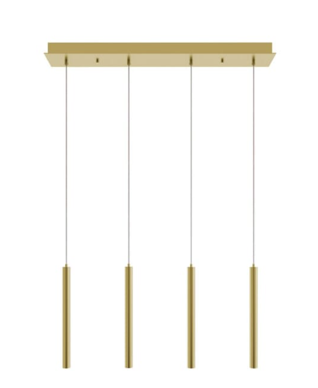 AFX Lighting ELIP01L30UDSBLNR4 Eli 4 Light 5 inch Satin Brass Pendant Ceiling Light