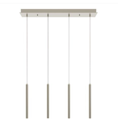 AFX Lighting ELIP01L30UDSNLNR4 Eli 4 Light 5 inch Satin Nickel Pendant Ceiling Light