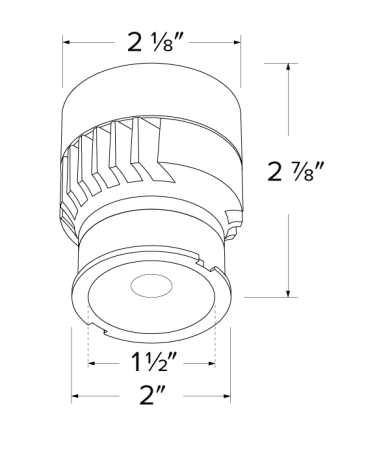 Elco Lighting ELK0827-12 12V AC Retrofit Koto™ LED Module, Color Temperature 2700K, Lumens 800 lm, 12V AC