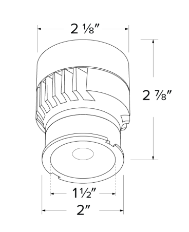 Elco Lighting ELK1330 Koto™ LED Module, Color Temperature 3000K, Lumens 1300 lm, Wattage 12.5W, Beam Angle 38°