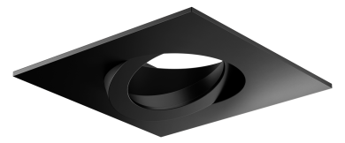 Elco Lighting ELK2588BB 2" Square Adjustable Gimbal LED Downlight - Finish: All Black