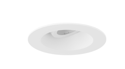 ELCO Lighting ELK3653W 3" Round Regressed Eyeball Trim All White Finish