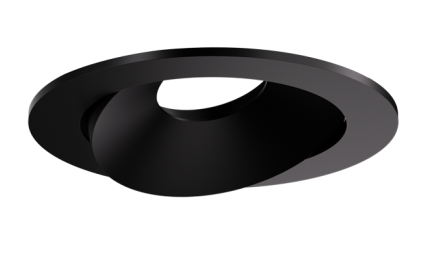 Elco Lighting ELK3679BB Pex™ 3" Round Directional Gimbal, All Black
