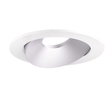 ELCO Lighting ELK3679H 3" Round Directional Gimbal Trim - Haze with White Trim Finish