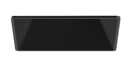 Elco Lighting ELK370B Pex™ 3" Square Trimless Smooth Reflector Trim, All Black