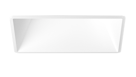 Elco Lighting ELK370W Pex™ 3" Square Trimless Smooth Reflector Trim, All White