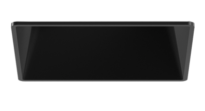 Elco Lighting ELK381B Pex™ 3" Square Adjustable Trimless Smooth Reflector Trim, All Black