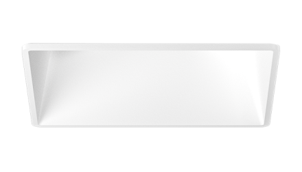 Elco Lighting ELK381W Pex™ 3" Square Adjustable Trimless Smooth Reflector Trim, All White