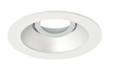 Elco Lighting ELK4111H 4" Round Adjustable Reflector with Clear Glass Lens, Haze with White Trim
