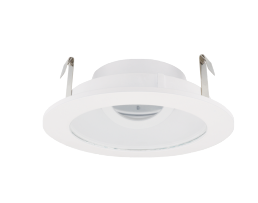 Elco Lighting ELK4111SH Pex™ 4" Round Adjustable Reflector with Clear Glass Lens, White Lexan Finish