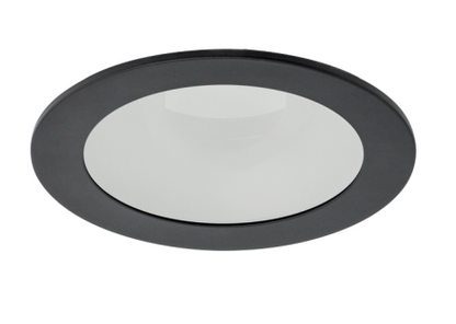Elco Lighting ELK4112BB 4" Round Adjustable Reflector with Frosted Lens, All Black