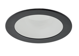 Elco Lighting ELK4112BB 4" Round Adjustable Reflector with Frosted Lens, All Black