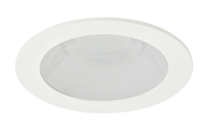 Elco Lighting ELK4112C 4" Round Adjustable Reflector with Frosted Lens, Chrome with White Trim